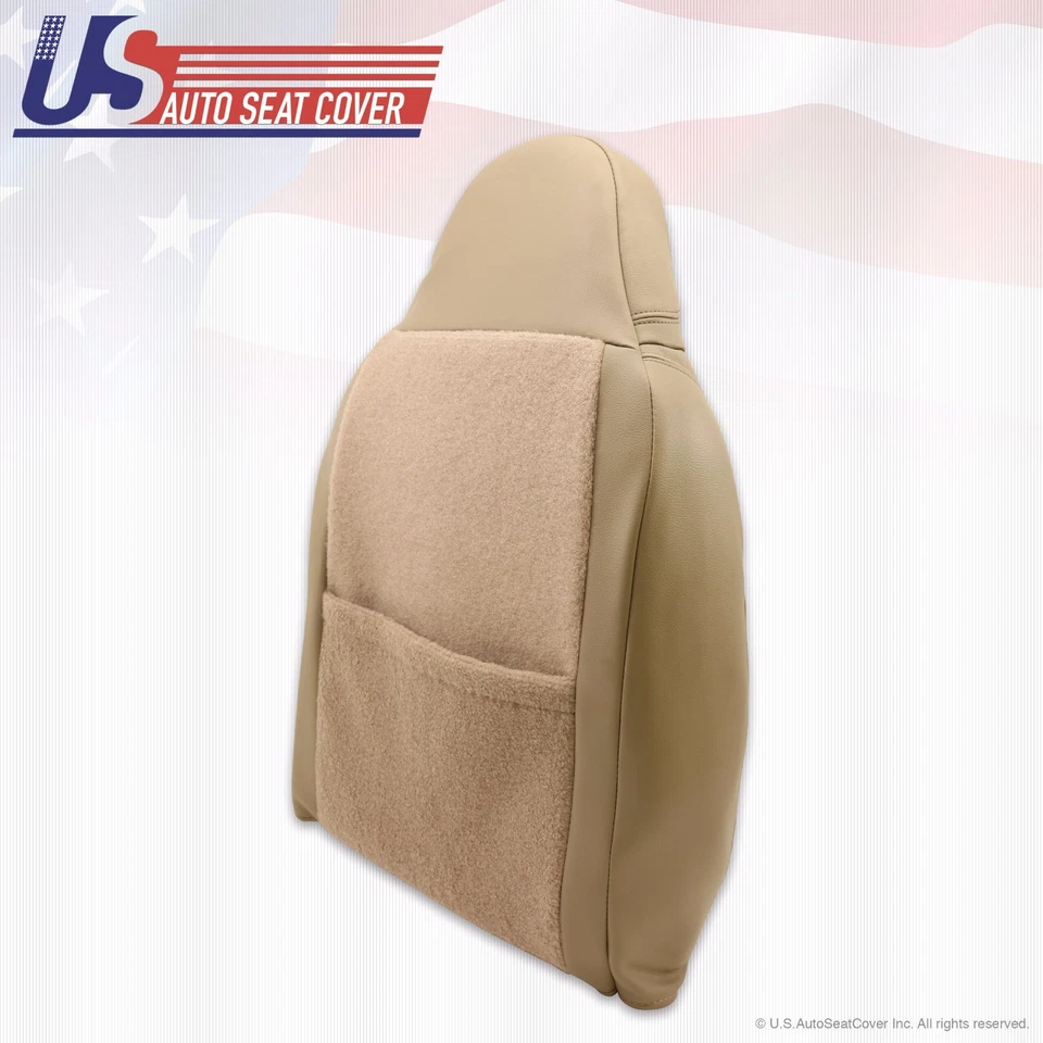 Ford F250 350 Lariat 1999 pasajero superior e inferior cubiertas de asiento de cuero tostado Foto 3 de 4