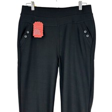 Womens Stretch Smart Pull On Slim Fit Ladies Office Work Trousers Pants Leggings