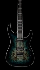 ESP E-II M-II HT - Mercury Blue Burst #ES7295243 (Factory Demonstration Model)