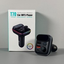 Car MP3 Player  Bluetooth FM Transmitter Car Adapter  USB Charger  LED Lights