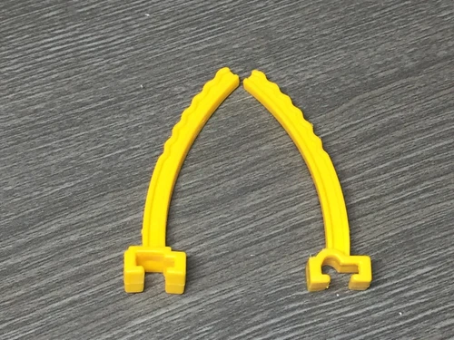 1988 GI JOE IMP Missile Launcher RISER Pair Hasbro Original Vehicle Part Yellow