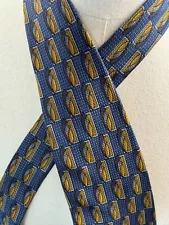 Veritas by Ferrell Reed 100% Silk Made in USA Neck Tie Blue New MSRP 90