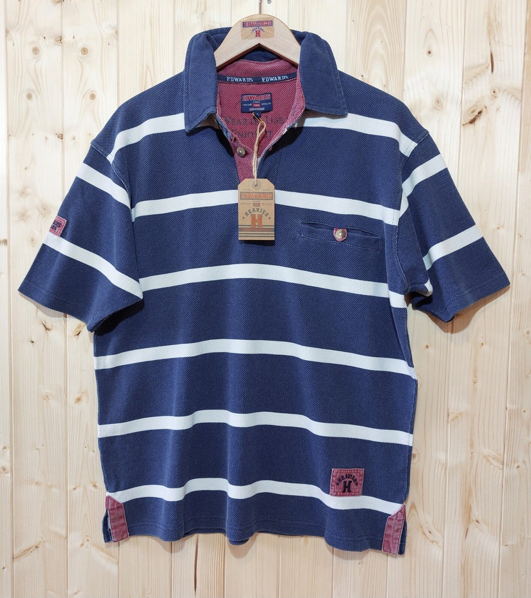 Edwards Heavies™ Short Sleeved Striped Polo Shirt ED44