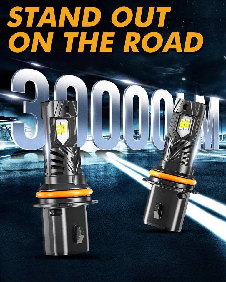 AUXBEAM LED Headlight Bulb 6500K for International 4100 4200 4300 4400 8500 8600 - Image 3 of 4