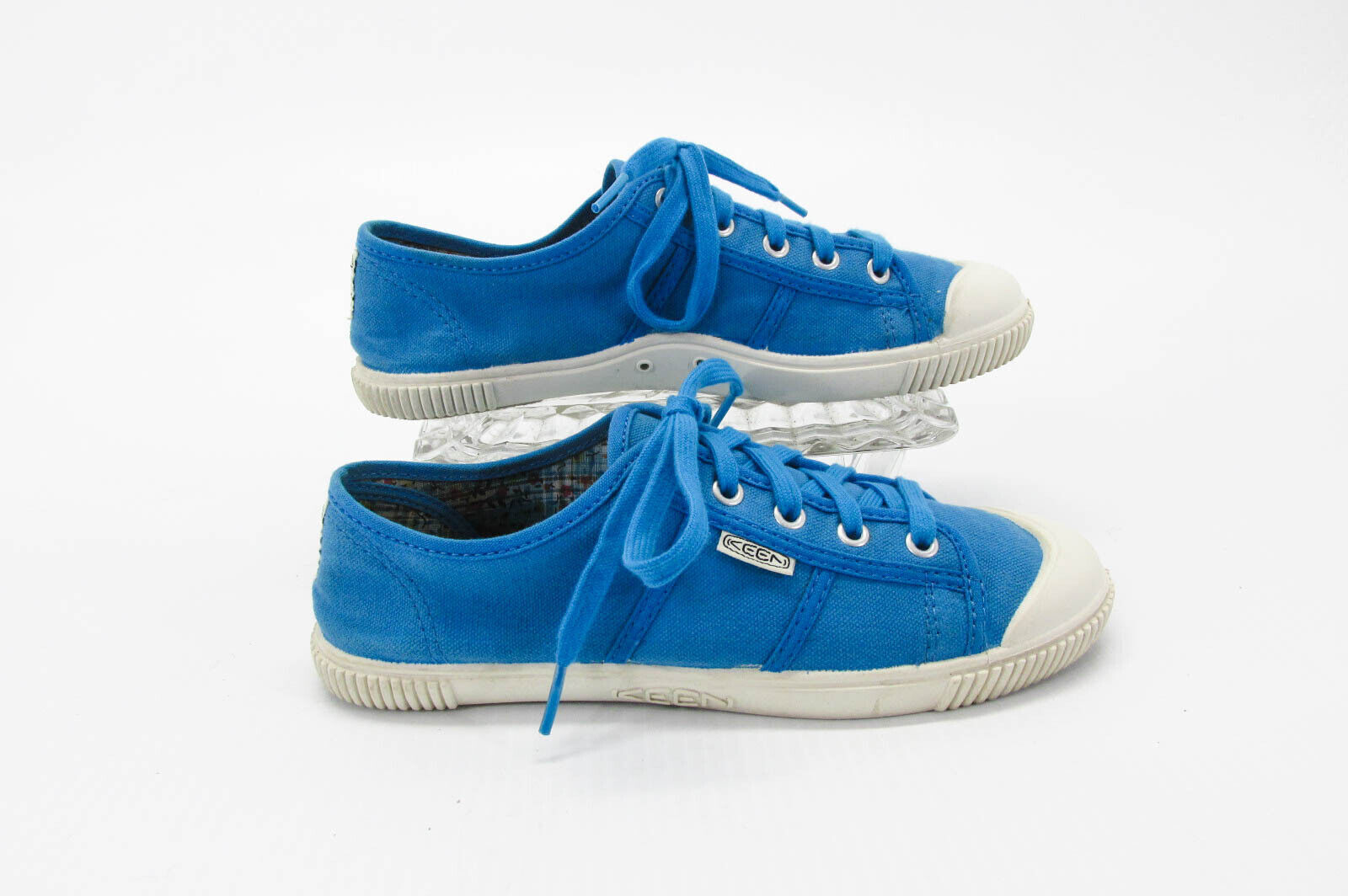 Scarpe da donna Keen Maderas taglia 7M blu sneaker sportive usate ottime condizioni