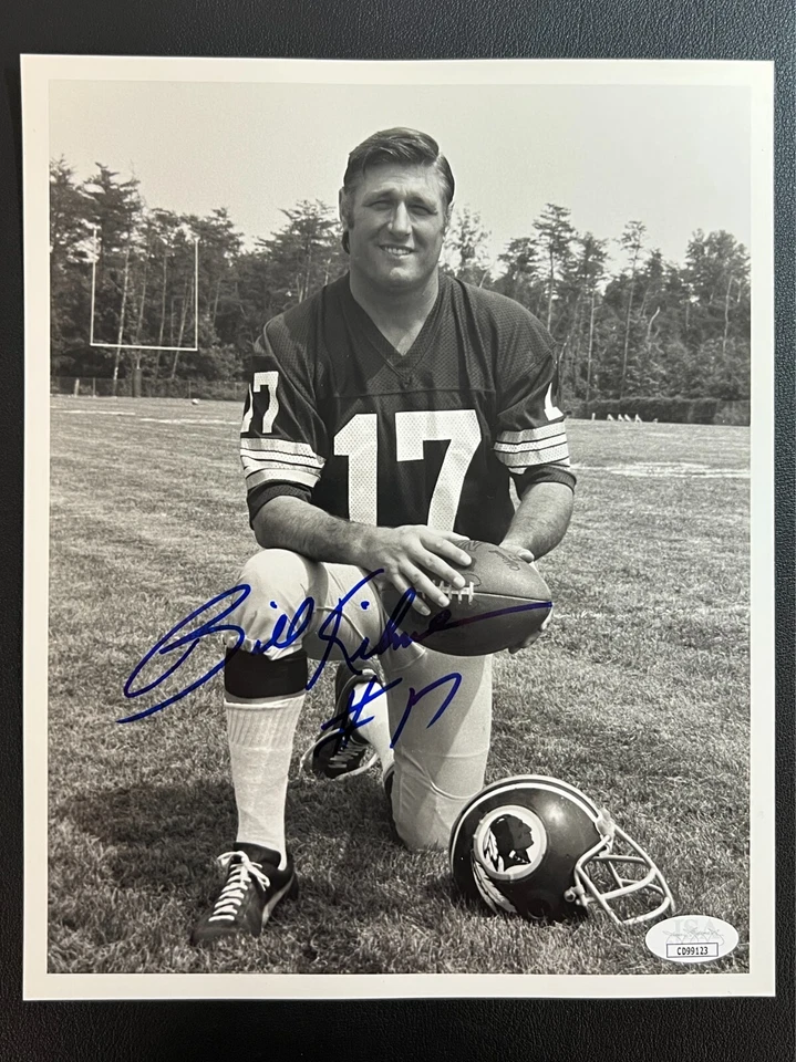 Billy Kilmer Signed B&W Photograph JSA Cert w/COA #17 49ers/Redskins NFL CHOF! - Image 2 of 4
