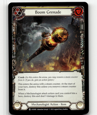 Flesh And Blood Boom Grenade (Yellow) - Bright Lights
