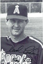 Autographed/Signed 4x6 Postcard-Marcel Lachemann California Angels Bible Verse