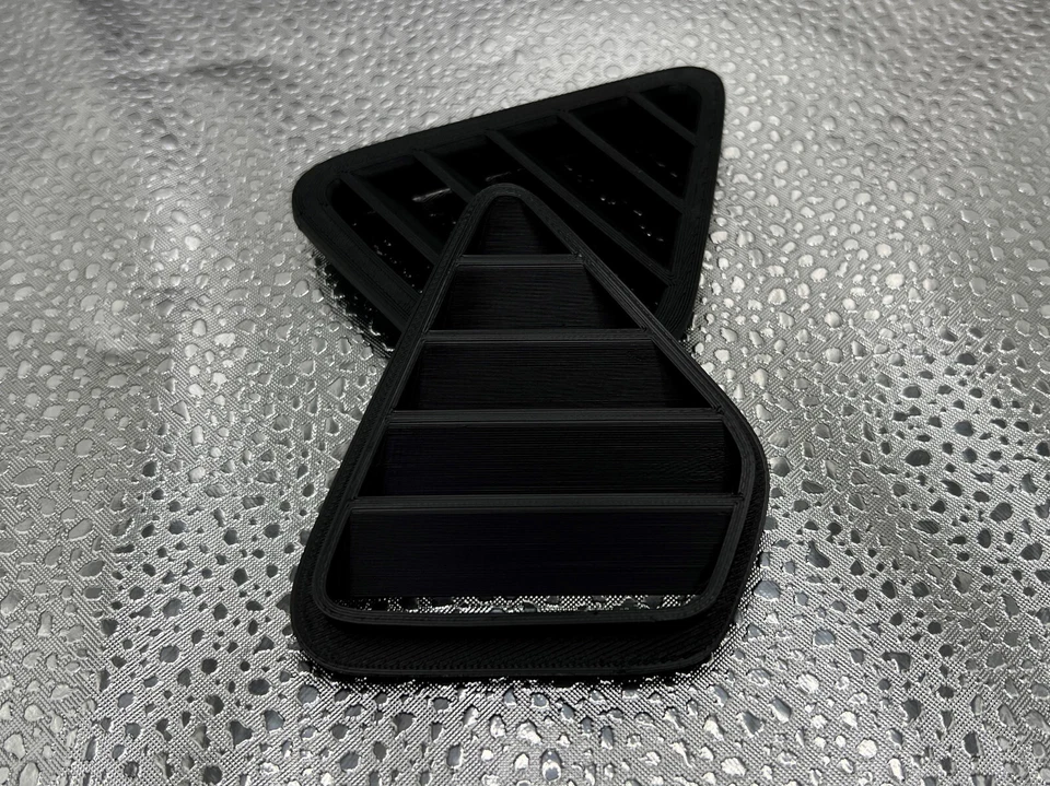 Mazda RX-7 1986-1992 Nuevo Juego de 2 Ventilaciones de Salpicadero (Negro) Foto 3 de 3