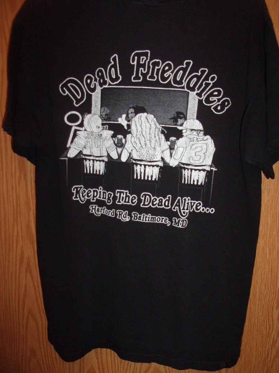 Freddy's Dead ヴィンテージ Tシャツ Baltimore MD Dead Freddies Keepin the Dead Alive black L t shirt
