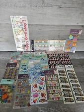 Vintage Birthday Stickers Lot Scrapbooking Card Making Junk Journal Suzy's Zoo +