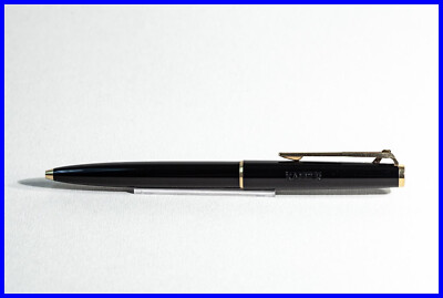 1978 MONTBLANC # 380 BLACK & GOLD ball point pen with lever