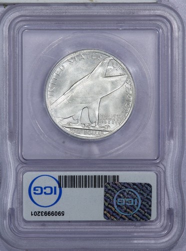 1936 Bridgeport Half Dollar 50C ICG MS66 - Picture 2 of 2