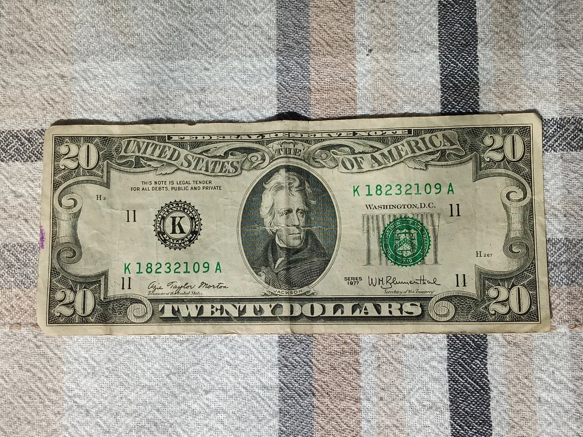 $20 1977 US Small Size Paper Money Notes for sale | eBay