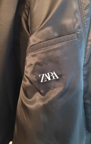 Zara Men's Coat With Detachable High Double Collar Size M NWT image 5