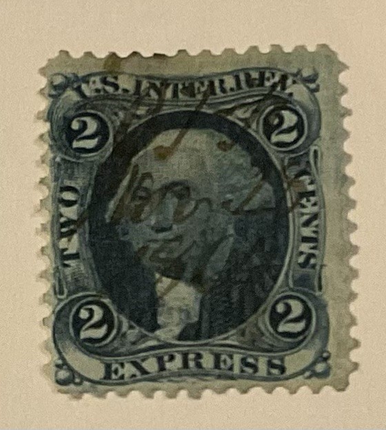STAMP US SCOTT R9c "Washington Internal Revenue" "Express" 2 CENT USED - A
