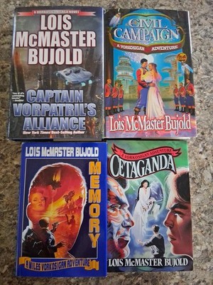 Lois McMaster Bujold Vorkosigan HC Lot 4 Memory Getaganda Civil Campaign Captain