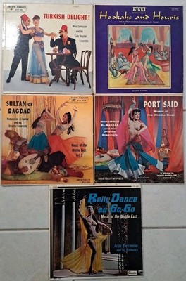 Belly Dance Arab LP Vinyl Lot of 5 Various