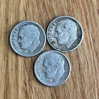 Silver Dimes Roosevelt 90% (1946-1964) Lot Of 3 U.S Mint FREE SHIPPING cc