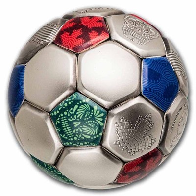2026 Solomon Islands 3 oz Silver FIFA World Cup™ Ball Shaped Coin