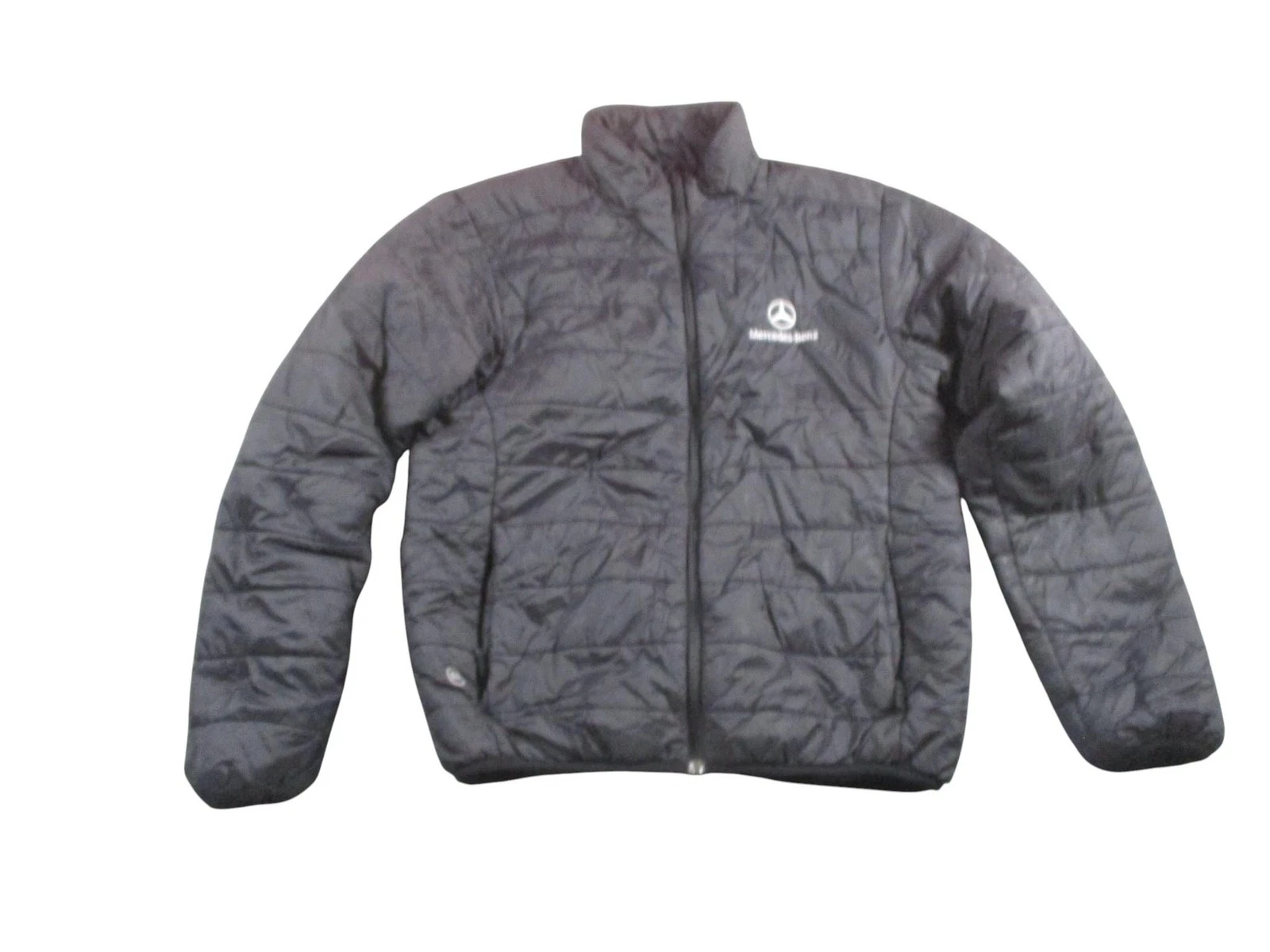 Mercedes Benz Jacket Mens Small Black Stormtech Quilted Puffer Full Zip Packable