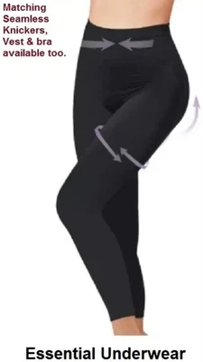 STV SEAMLESS HIGH WAISTED MED CONTROL SLIMMING BUM TUM THIGHS LEGGINGS, SIZE XL - Image 1 of 4