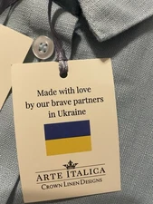 Arte Italica Crown Linen Design Blouse