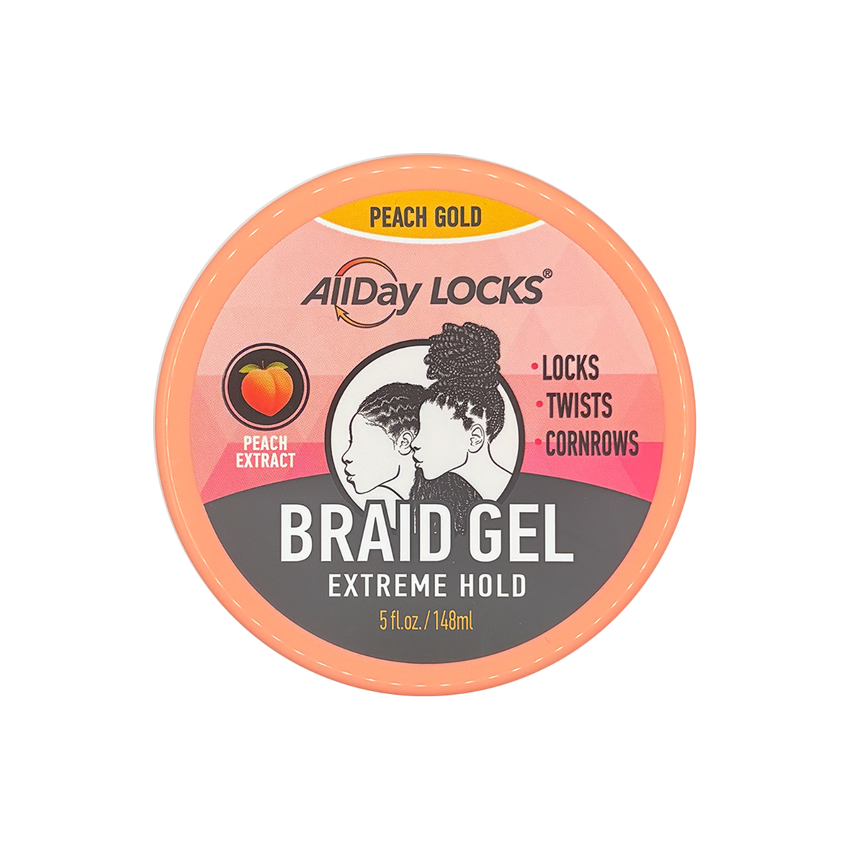 Allday Locks Braid Gel Extreme Hold (Peach Gold) 5oz | eBay
