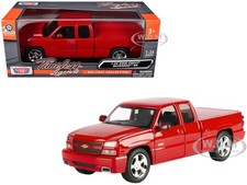 2006 CHEVROLET SILVERADO SS PICKUP RED 1/25 DIECAST MODEL BY MOTORMAX 79394
