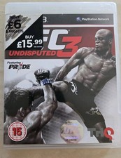 UFC Undisputed 3 PS3 PlayStation 3 Game good Disk FAST FREE POST!