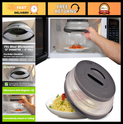 #ad #ad Magnetic Microwave Splatter Cover 12 Inch BPA Free Lid Collapsible amp; Vented D $40.99