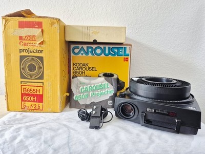 Rebuilt Kodak Carousel 650H Slide Projector Fully Functional See Video 3427