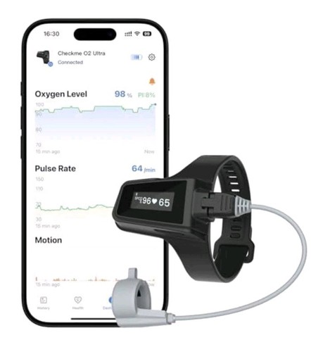 Wellue Wrist Pulse Oximeter 100-Hour Endurance Blood Oxygen Monitor