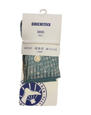 Birkenstock Girls Slub Block Crew Socks - Youth C12-Y1 