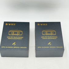 Lot Of 2 WIEZ GPS Pet Electronic Fence Equipment Model D010 Dog Collar