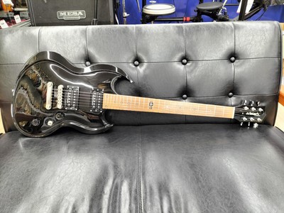 ギター EDWARDS E-K-130VP EDWARDS by ESP] E-K-130VP Black Made in JPN SG Type Solid