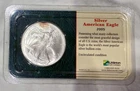 2005 American Silver Eagle Gem Uncirculated in Littleton Case