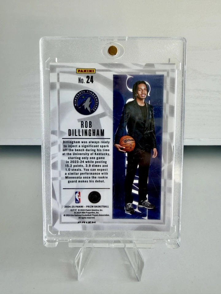 2024 Prizm Rob Dillingham Sublime Rookie – Timberwolves RC SSP Case Hit Mint 🔥 - Image 2 of 2