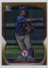 2023 Bowman Chrome Mega Box Gold Mojo Refractor 29/50 Luisangel Acuna Acuña nd3