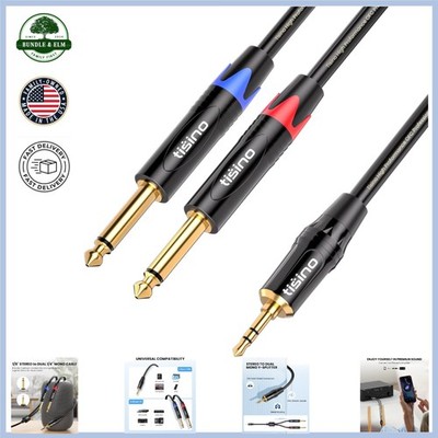 Y-Splitter Audio Cable for Connecting Devices with 3.5mm Mini Jack Output