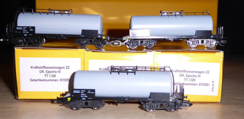 Hädl 0113351 TT Spiele Max TT Set 3 x UERDINGER-Einheits-Kesselwagen DR Epoche 4 | Zustand: Gebraucht
