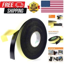 Foam Insulation Tape Adhesive High Density, Seal, Doors, Weatherstrip, Waterp...