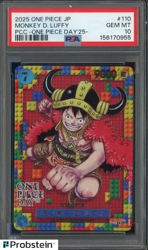 2025 One Piece Japanese PCC One Piece Day '25 #110 Monkey.D.Luffy PSA 10