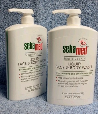 2x Sebamed Liquid Face & Body Wash Sensitive & Problematic Skin /Each Is 33.8 Oz
