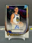 2025-26 Bowman Chrome Basketball Alex Toohey Rookie RC Auto Golden State Warrior