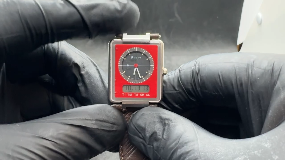 Vintage Tissot Two Timer Analog Digital Quartz Watch | eBay