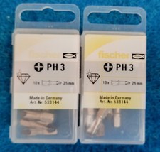 Schrauberbit Fischer Dübel PH 3 - 25 mm - 20 Stück Neuware Orginalverpackt