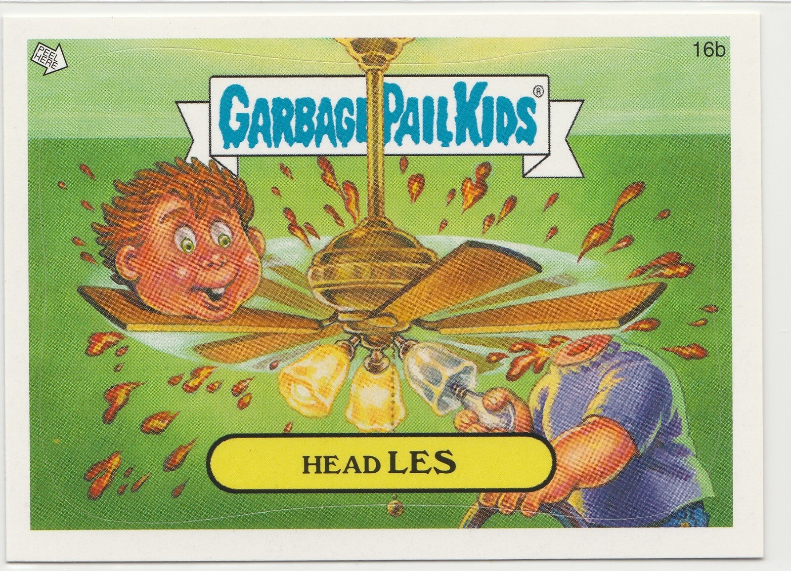 Garbage Pail Kids GPK Head Les #16b 2008 ANS7 All-New Series 7
