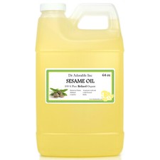 Premium REFINED Sesame Oil Pure Organic Cold Pressed Best Fresh 2 oz up to 7 LB