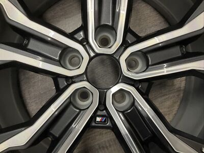 BMW X1 2021 2022 95076 aluminum OEM wheel rim 19 x 8 CNC dark Char